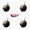 Service Caster 2-3/8'' Floor Safe Antique Hooded Twin Wheel Caster 5/16 Threaded Stem, 4PK SCC-TS02S60D-NYU-WA-5161878-4 - alternate 4